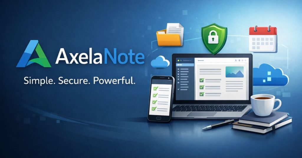 Benefits of Axelanote digital notes table showing improved memory, time saving, less stress and skill tracking