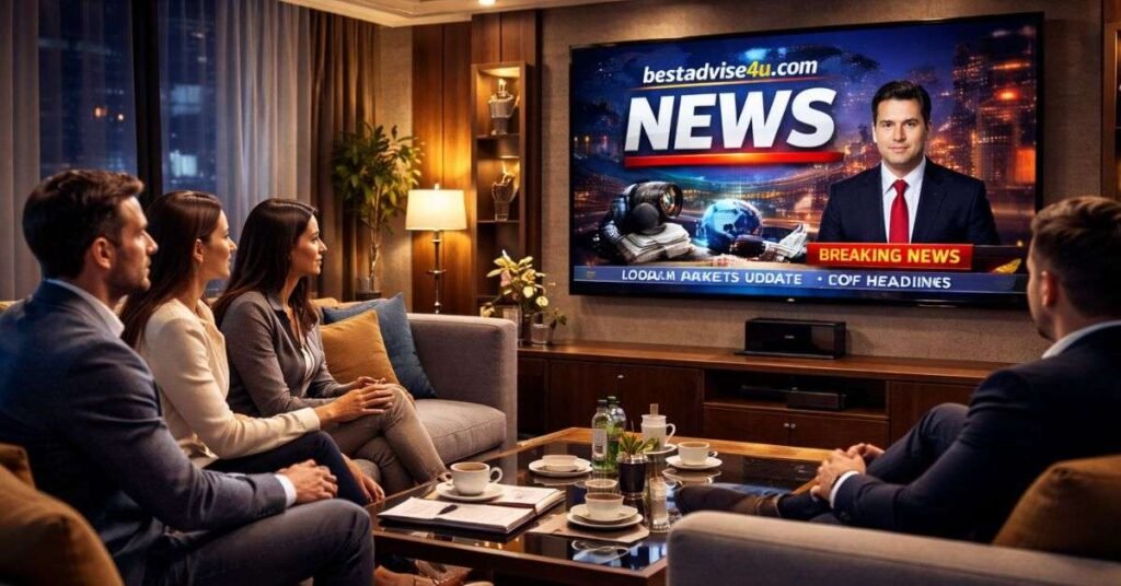 bestadvise4u.com news website interface displaying trending world news and expert advice 2026