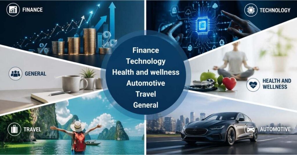 Diagram showing a user reading a multi-topic blog on a laptop, focusing on safety, trust, and clear information