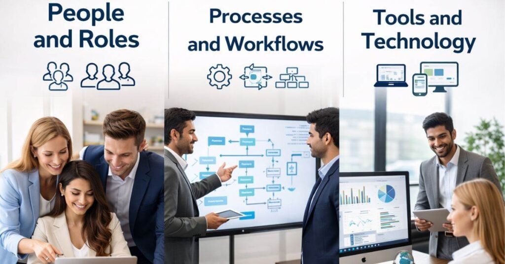 modern office team using workplace management ewmagwork tools to boost performance and efficiency