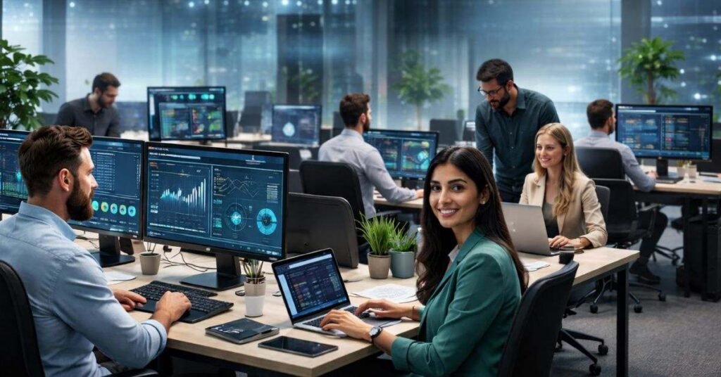 RCSDASSK software dashboard displaying real time automation tools, analytics, and team features