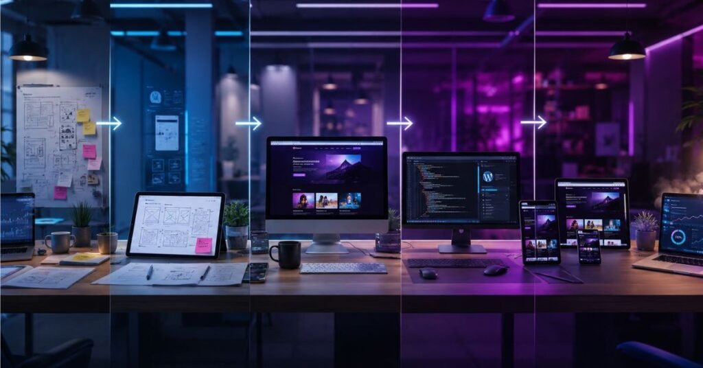 SEO optimized website building process and features explained for Netdesizn com users