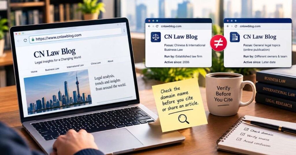 Illustration of a person reading legal blog articles on a laptop before contacting a licensed lawyer