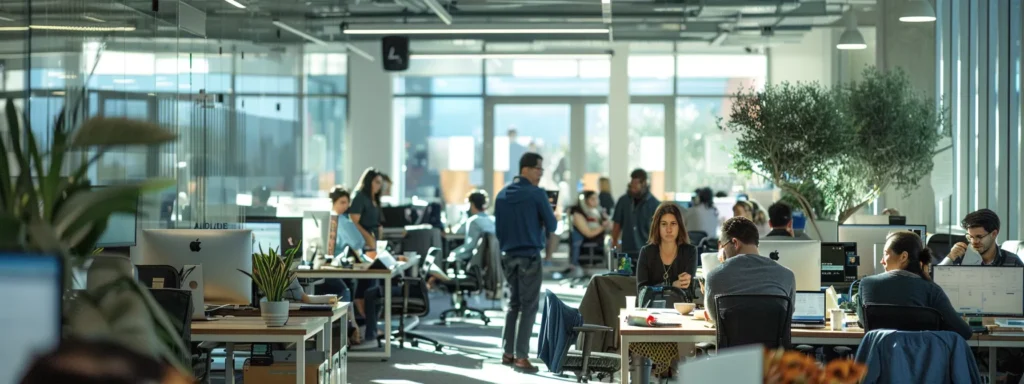 Marketing team reviewing a monthly scoreboard of brand mentions and share of voice in AI answers