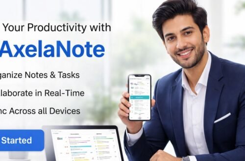 Axelanote smart productivity dashboard with PDF annotation and cross-platform sync on all devices