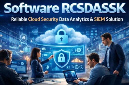 Software RCSDASSK dashboard showing automation tools, data analytics, and team collaboration features