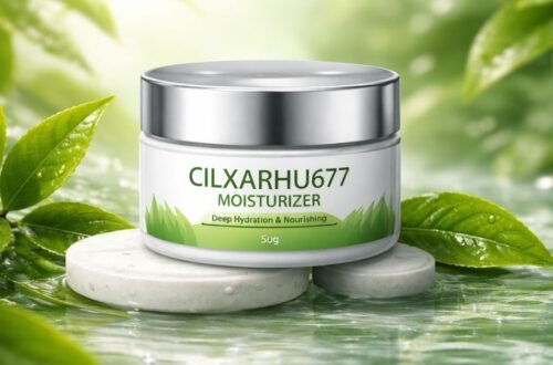 close up of moisturizer cream jar showing smooth white hydrating formula for glowing daily skin care