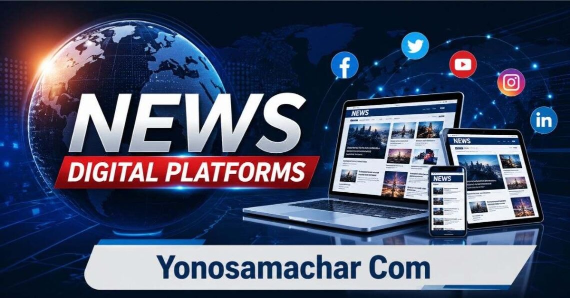 Yonosamachar com homepage showing latest news categories like politics, tech, sports and entertainment
