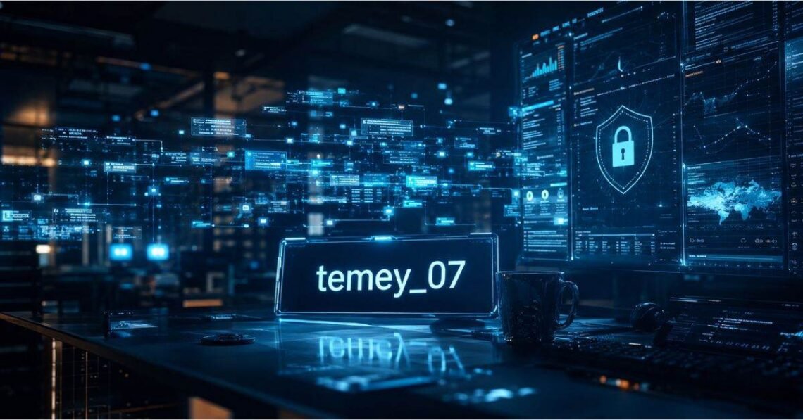 Diagram showing temey_07 framework connecting multiple digital systems and tools