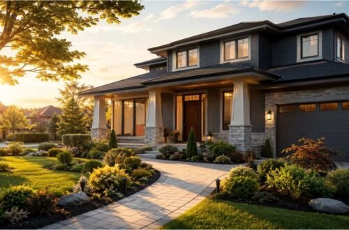 Modern family home interior with smart lighting, clean layout, and energy-efficient design setup.