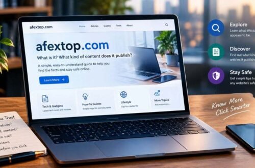 Simple infographic showing what the Afex Top blog is and which topics it covers for everyday readers
