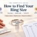 Ring size chart online table showing US, UK and EU ring sizes with diameter and circumference in mm.