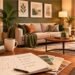 Cozy living room with layered lighting showing interior decoration tips mintpaldecor style at home