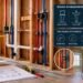Standard toilet rough-in dimensions chart with 12-inch flange distance and clearance measurements
