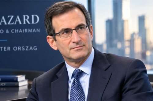 Peter Orszag career timeline chart showing CBO, OMB, and Lazard leadership milestones over the years